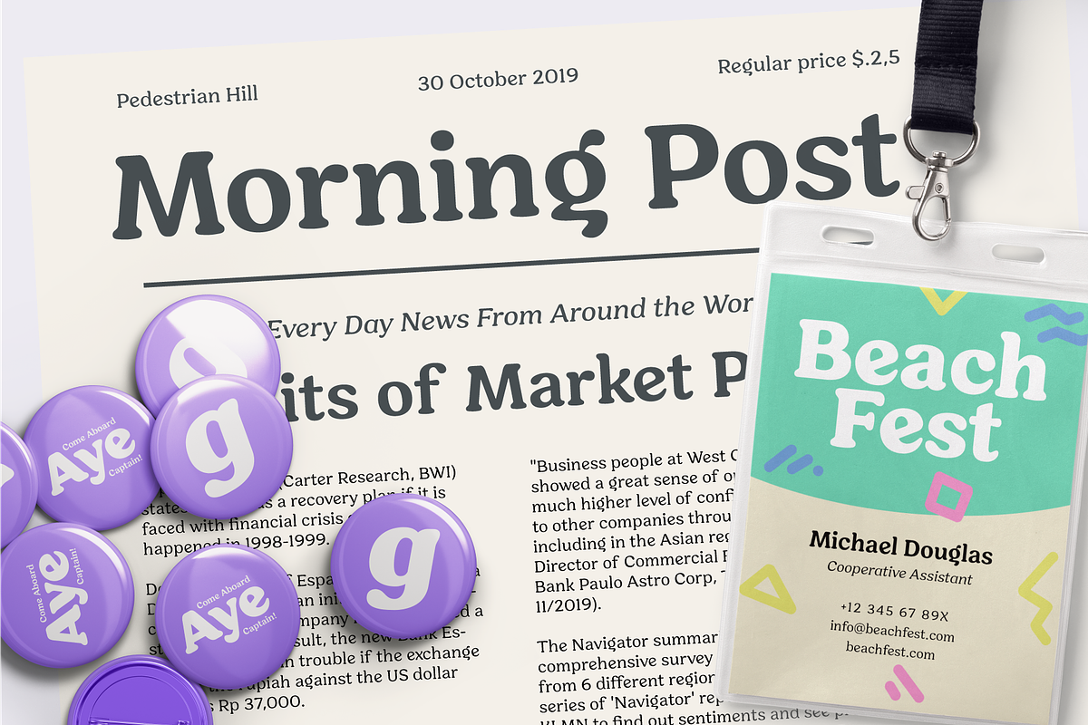 Hornbill; 18 Retro Fonts preview 5
