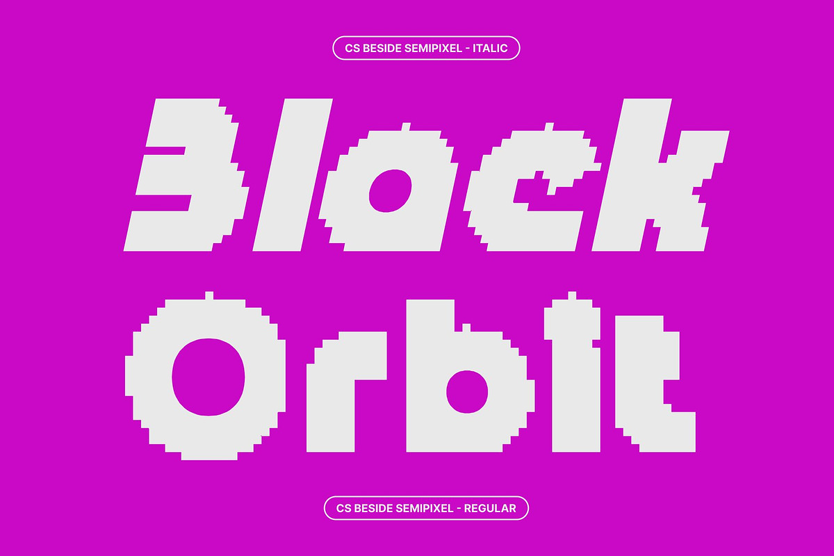 CS Beside Semipixel, a Sans Serif Font by Craft Supply Co. (Photo 3 of 8)