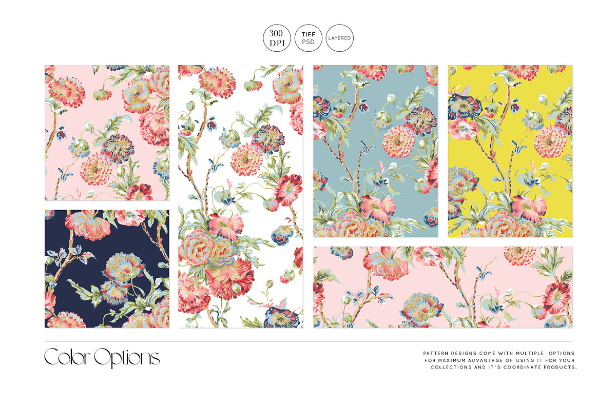 Hanami De Belle, Luxury Bold Florals, a Pattern Graphic by TSTUDIO (Photo 2 of 13)