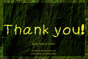 REFY - Moss Fuzzy Font