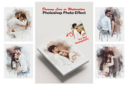 Dreamy Couple Watercolors Effect, an Action Add-On by MRI STUDIO (Thumbnail 1 of 21)