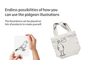 Cute doodle pigeons!, an Illustration by Liz Pengilley Studio (Thumbnail 4 of 4)