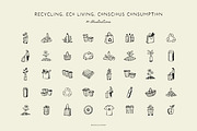ECO LIVING & RECYCLING illustrations, a Decorative Illustration by Crocus Paperi (Thumbnail 3 of 4)