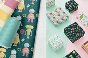CUTE ROBOTS hand drawn clipart set, an Animal Illustration by Alina Mubarak (Thumbnail 11 of 11)