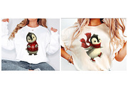 Christmas Penguin Clipart, an Illustration by Designworld (Thumbnail 3 of 6)