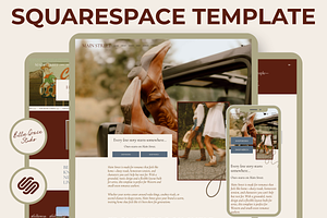 Squarespace Author Website Template