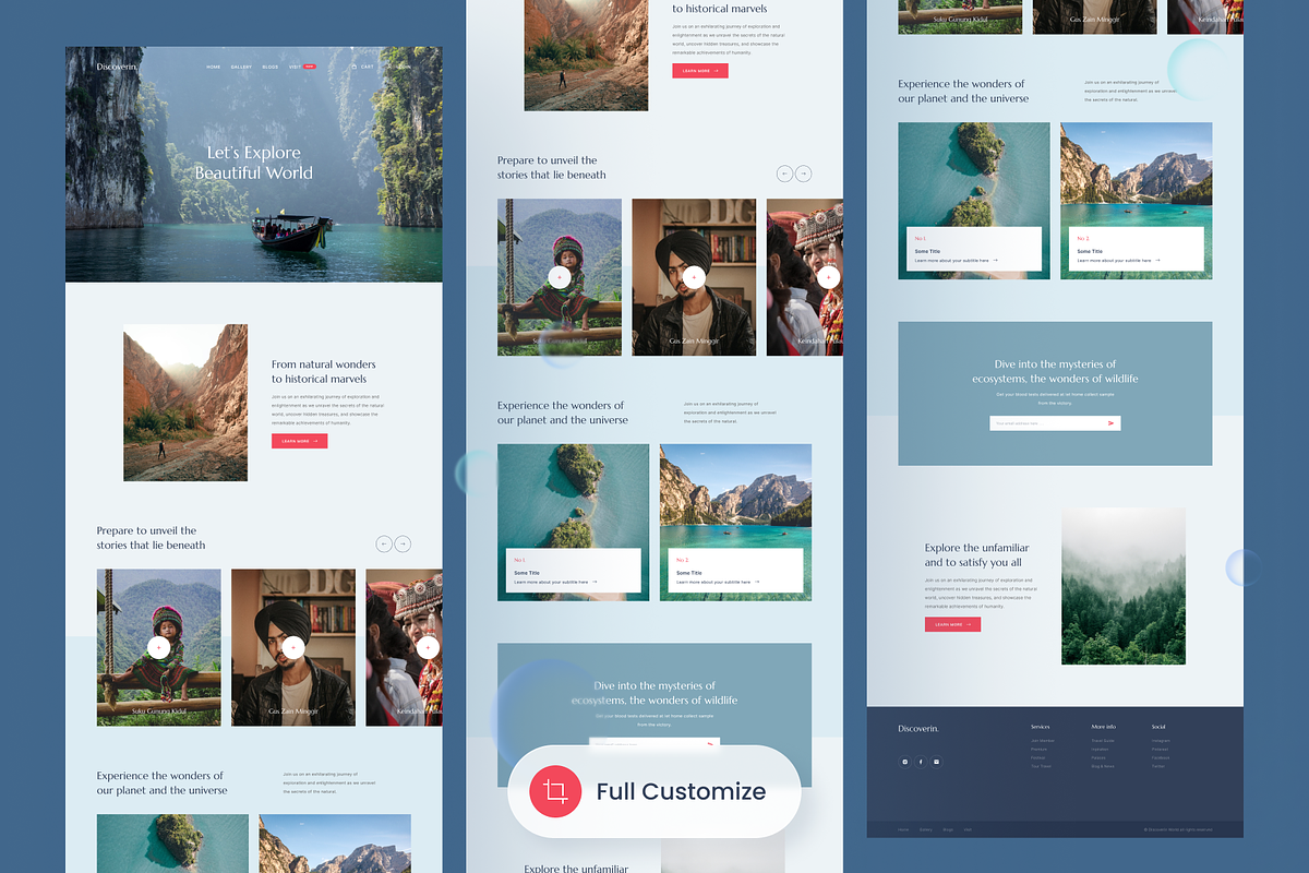 Discoverin - Discover World Website, a Landing Page Template by SLAB! Design (Photo 2 of 4)