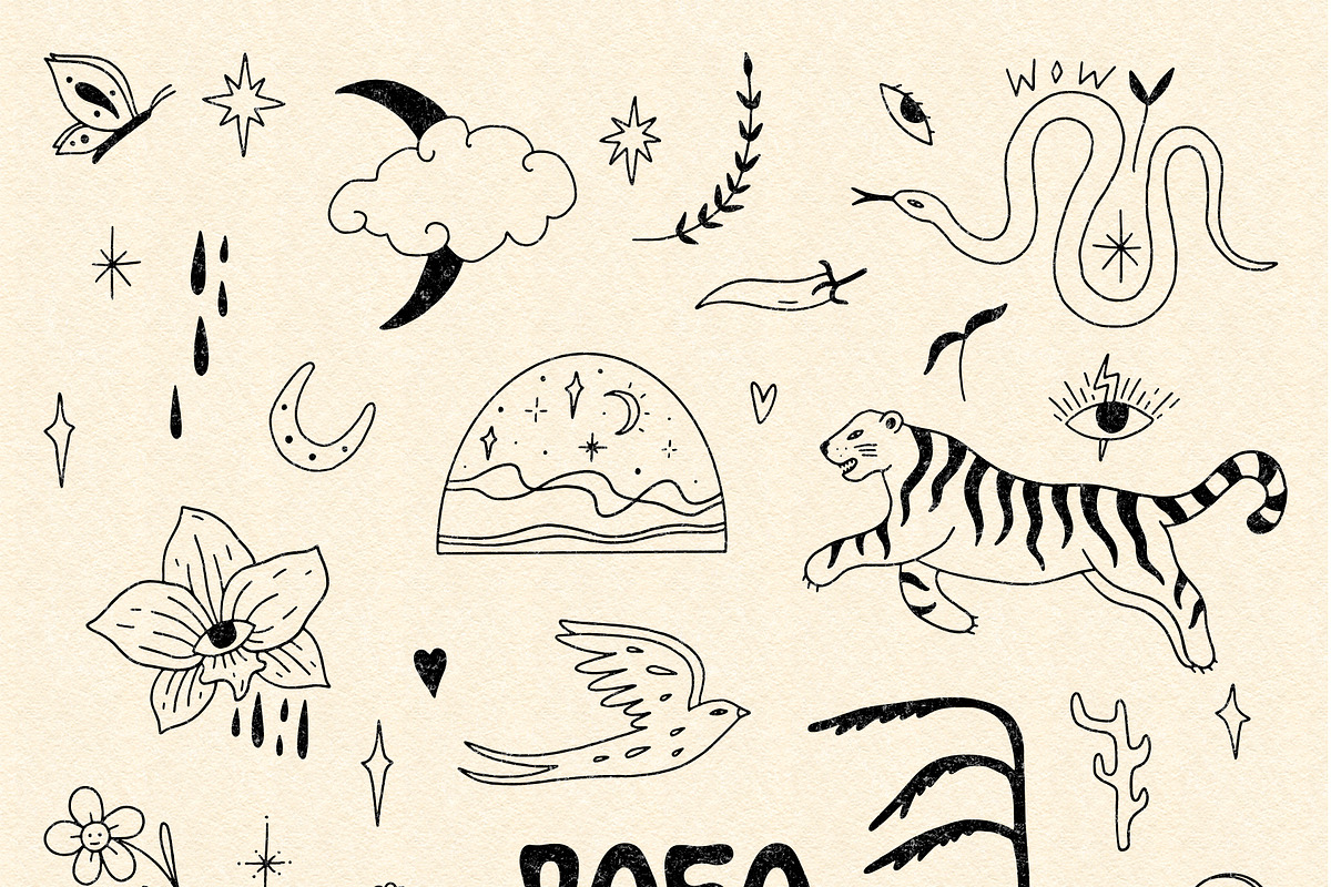 Boho Soul Bundle, an Animal Illustration by Annie Konst (Photo 3 of 13)