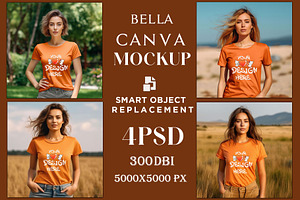 T-shirts Fashion Model Mockup PSD