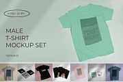 REALISTIC BASIC TSHIRT MOCKUP BUNDLE, a Shirt Mockup by TrendkeyMockups (Thumbnail 1 of 8)