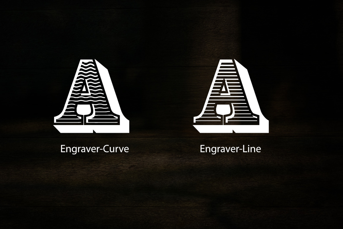 Engraver Font preview 2
