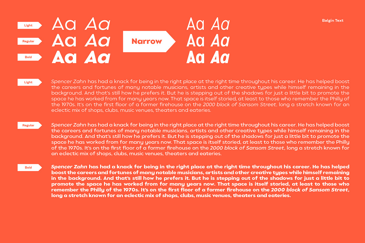 Balgin Font Family, a Sans Serif Font by Sundance Tipografia (Photo 10 of 22)