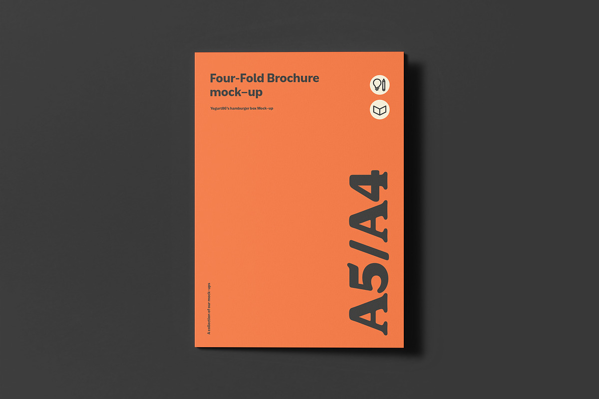 Four Fold A5 Brochure Mockup, an Advertising Mockup by Yogurt86 (Photo 3 of 16)