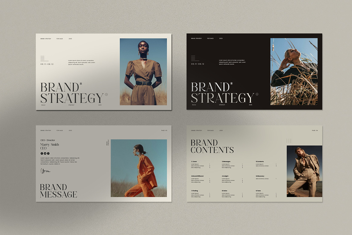 Brand Strategy PowerPoint Template, a Presentation Template by Dream-Lab (Photo 2 of 9)