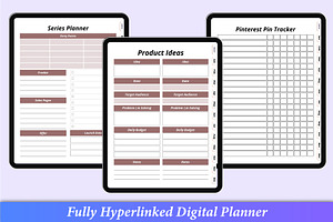 Digital Online Business Planner IPad