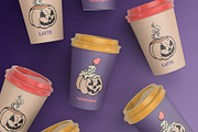 Scary Halloween Pumpkins, a Seasonal Illustration by Alina Sh (Thumbnail 5 of 6)