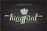 Kingfont Script, a Script Font by Olexstudio (Thumbnail 1 of 5)