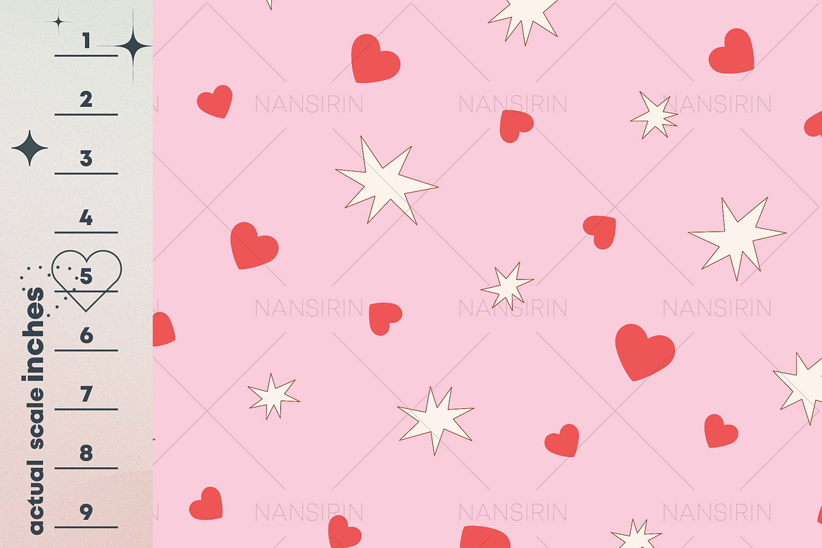 Love Bomb Seamless Pattern Set, a Pattern Graphic by Nansirins Studio (Photo 4 of 9)