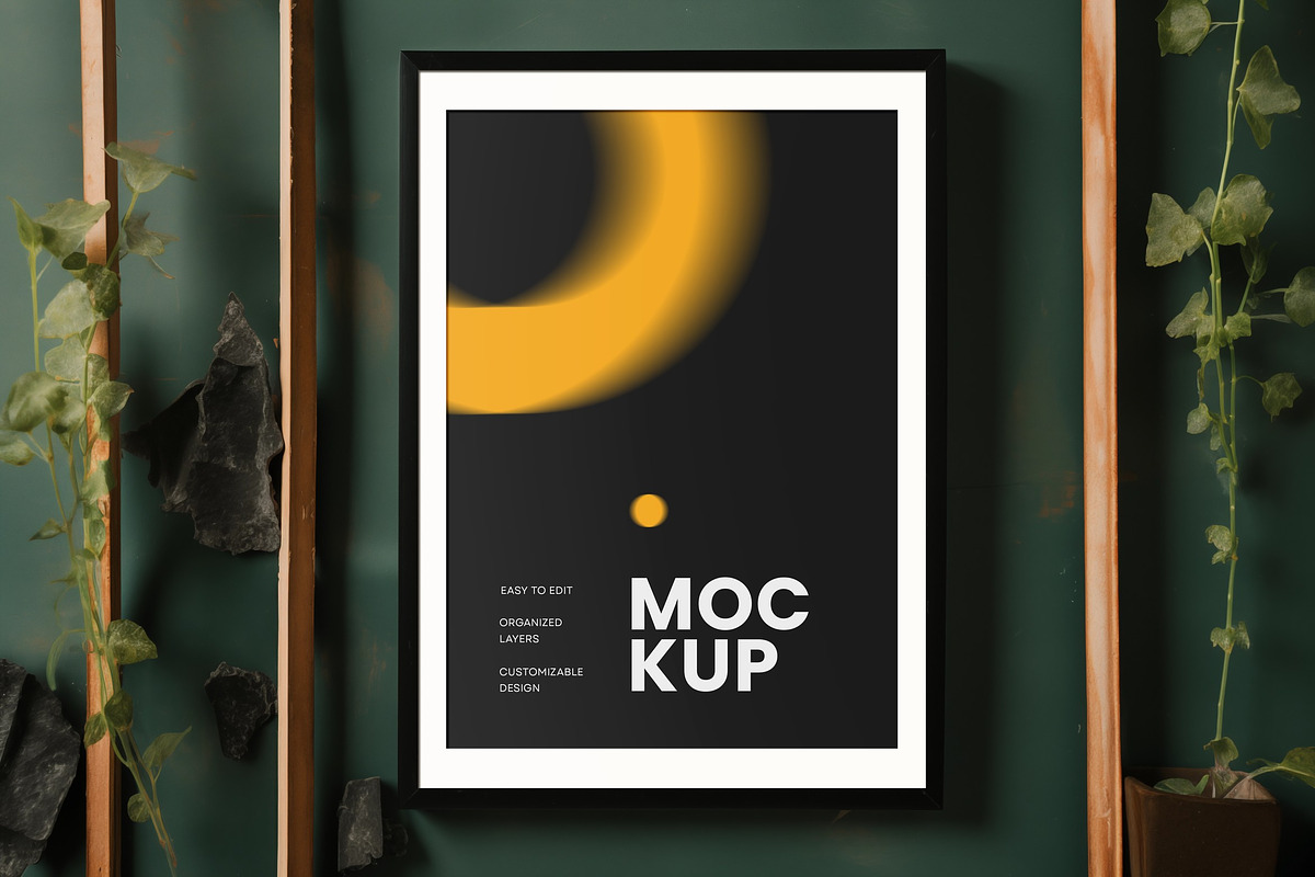 Framed Poster Interior Mockups, a Household Mockup by dpi (Photo 4 of 12)