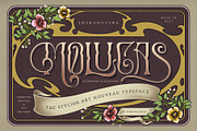 Molucas, a Serif Font by Burntilldead (Thumbnail 1 of 10)