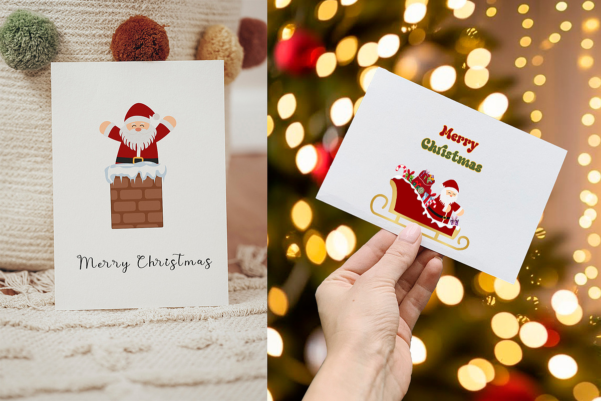 Christmas Santa Claus Clipart Bundle, a Seasonal Illustration by animatizmagix (Photo 2 of 3)