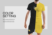 7 Men's T-Shirt and Shorts Mockups, a Shirt Mockup by Grow Design Craft Studio (Thumbnail 2 of 9)