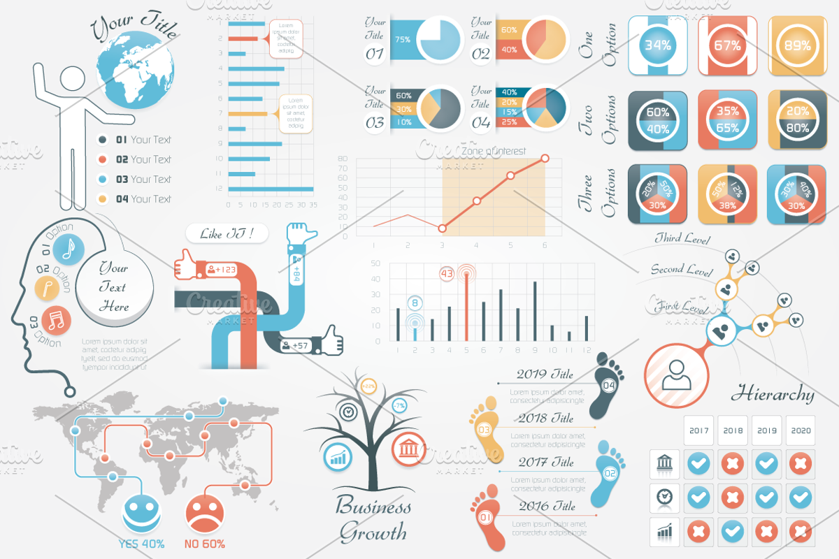 40% OFF Infographic Elements Bundle, a Presentation Template by Infographic Paradise (Photo 2 of 4)