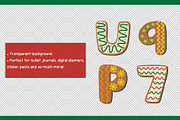 Gingerbread Cookie Letters & Numbers, an Object Graphic by Drafts n Doodles (Thumbnail 3 of 3)