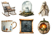 Soft Rustic Halloween Clipart, an Illustration by Daily.Designs (Thumbnail 2 of 5)
