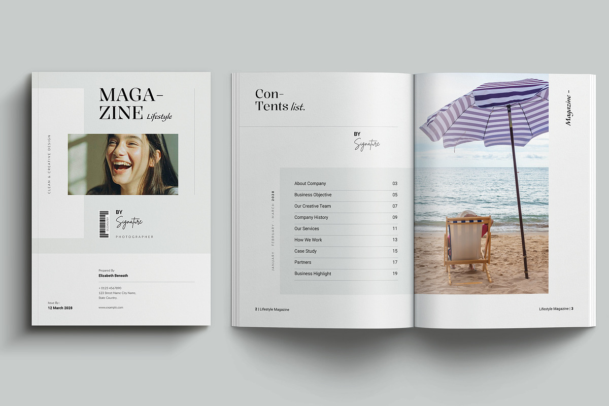 The Lifestyle Magazine Template, a Magazine Template by NorthPeak (Photo 3 of 13)