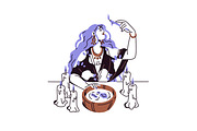 Women fortune tellers set + posters, a Person Illustration by PaperTrident (Thumbnail 13 of 16)