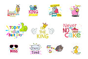 Funny lettering. for your projects, a Card Template by pashigorov (Thumbnail 4 of 4)
