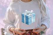 Powder Blue Winter Watercolor Clipar, an Illustration by designcity5 (Thumbnail 5 of 5)