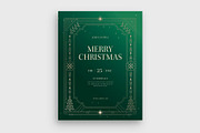 Art Deco Christmas Flyer Template, a Flyer Template by BrandPacks (Thumbnail 3 of 5)