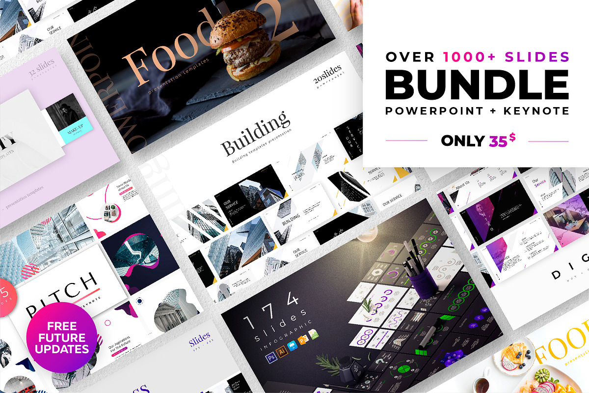 Bundle Power Point Templates + KEY, a Presentation Template by Digital Breath templates (Photo 1 of 11)