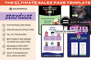 Stardust Squarespace Sales Template, a Squarespace Template by The Humanista Co. (Thumbnail 1 of 3)