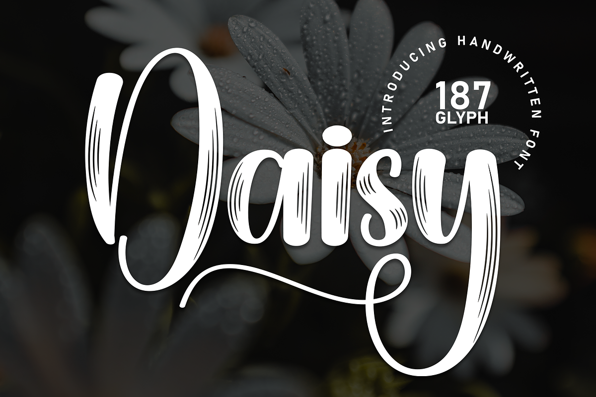 Daisy | Script Font, a Handwritten Font by Scratchones (Photo 1 of 9)