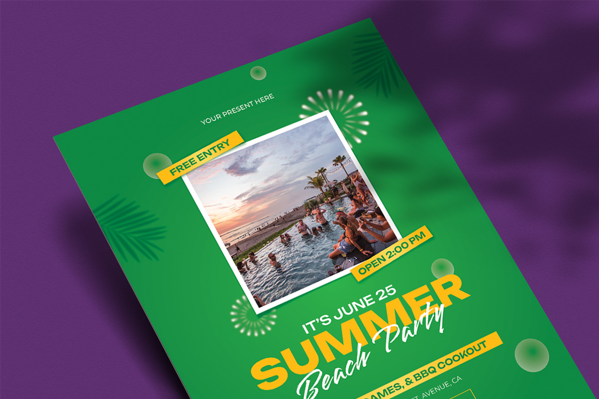 Judith - Summer Party Flyer, a Flyer Template by Lettha-Studio (Photo 4 of 4)