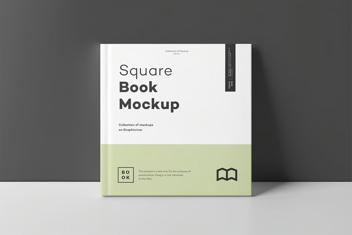 Square Book Mock up, a Books & Magazine Mockup by zippypixelstudio (Photo 7 of 16)