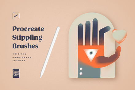 Procreate Stippling Brushes Kit, a Brush Add-On by Creative Veila