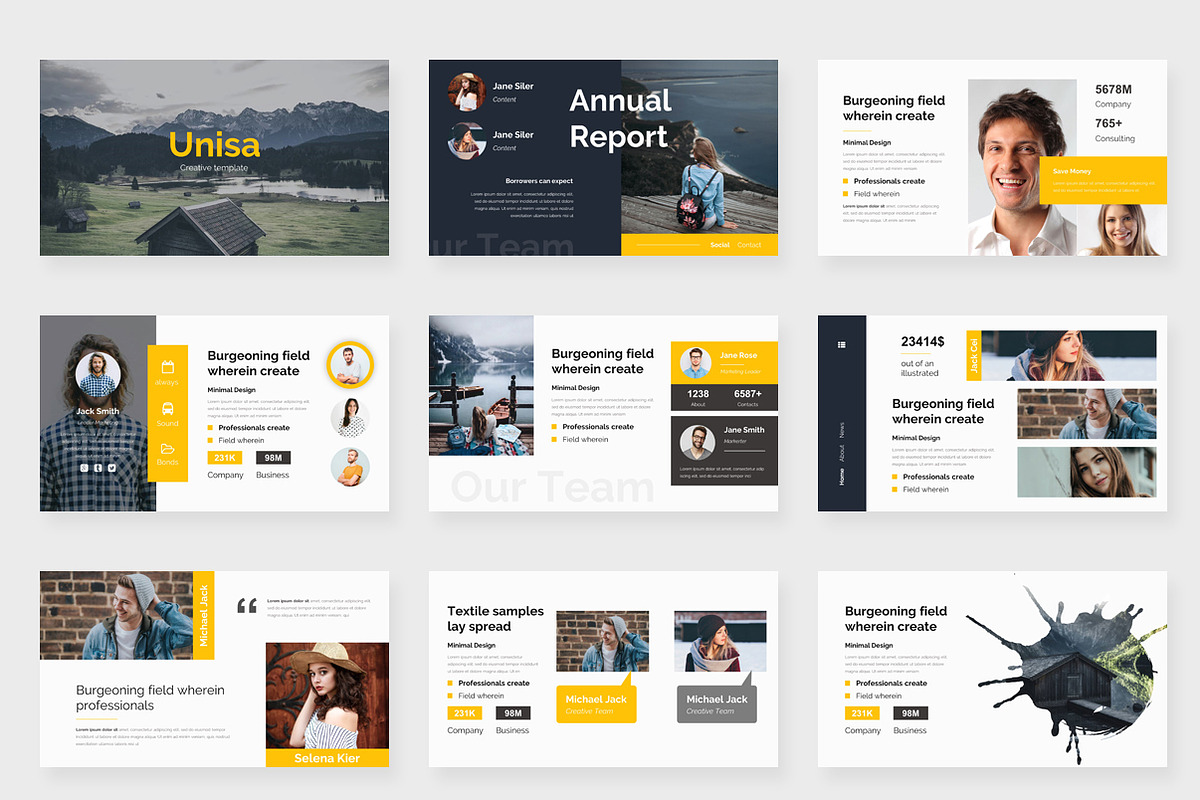 Unisa Creative Keynote Template, a Presentation Template by One Percent Studio (Photo 7 of 17)