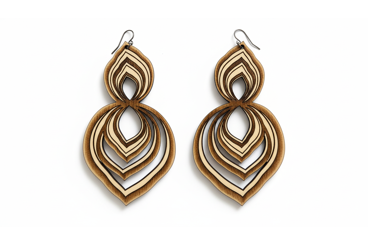 Botanical Earring SVG Set, a Graphic by musafir_fashion (Photo 7 of 11)