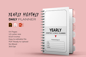 Yearly Monthly Daily Planner