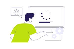 Download software abstract concept, a Technology Illustration by Visual Generation