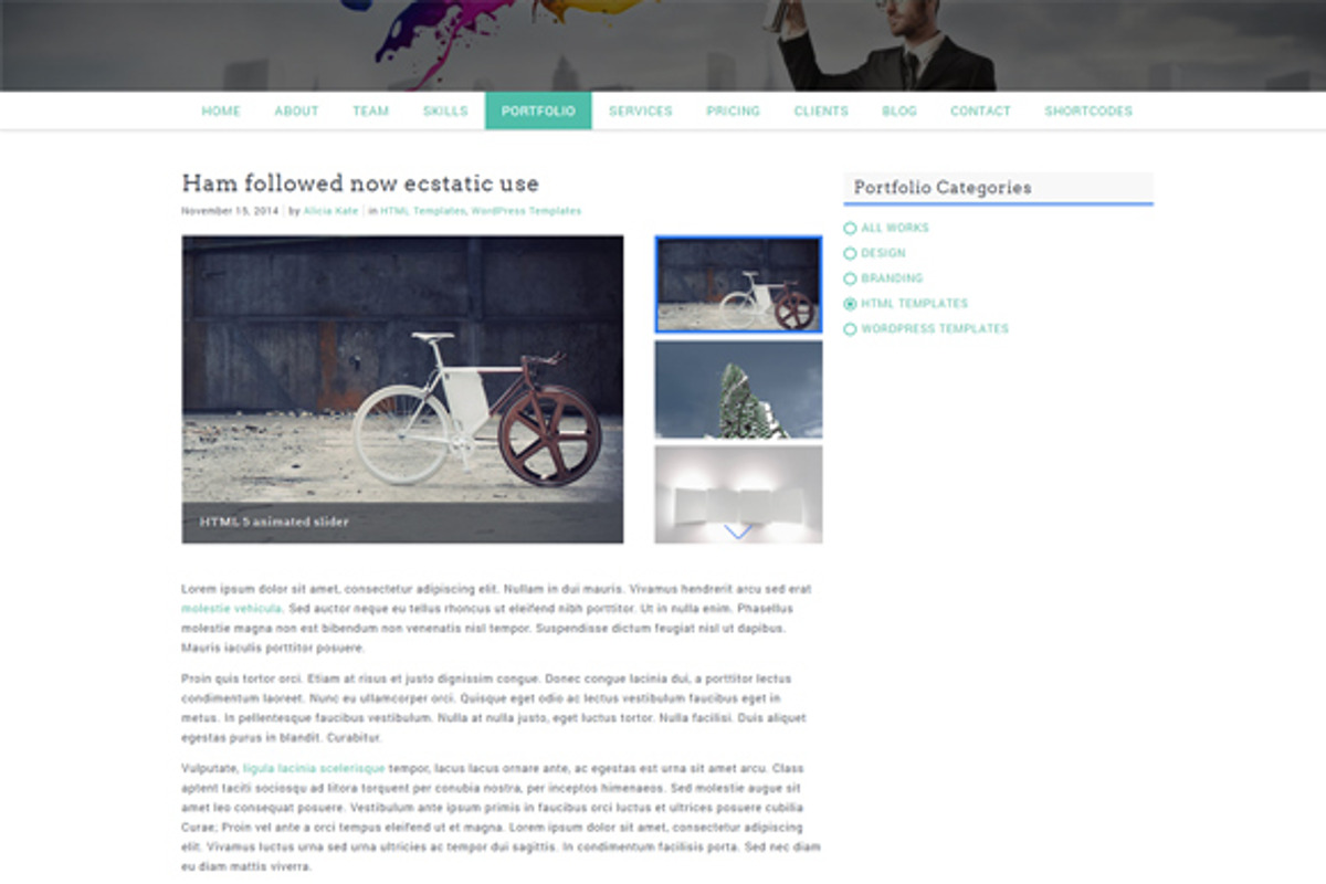 FlyCreative - One Page HTML Template, a HTML Template by FlyTemplates.com (Photo 8 of 8)