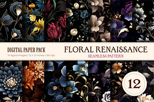 Floral Seamless Patterns 12., a Pattern Graphic by KENO Mascots