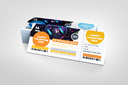 Custom Event Ticket Design Template, a Card Template by BrandlyTemplate (Thumbnail 2 of 3)