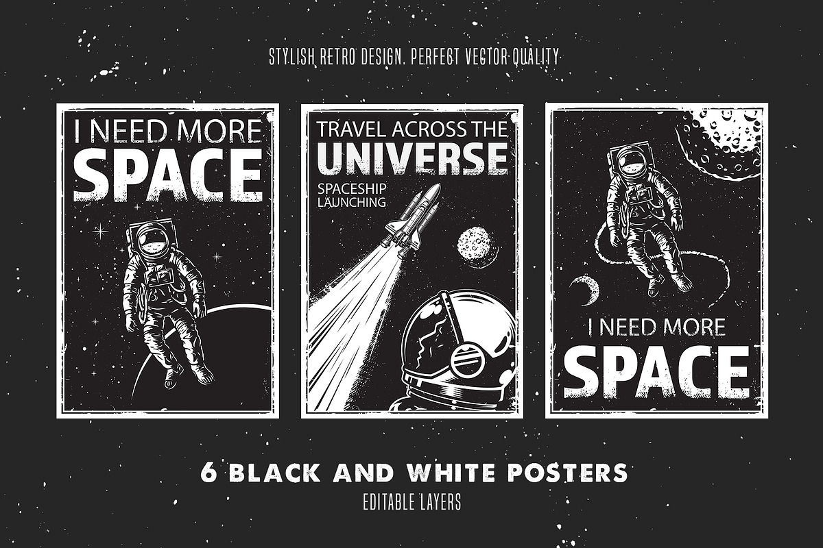 Set of Space Posters, a Poster Template by DGIM studio (Photo 5 of 8)