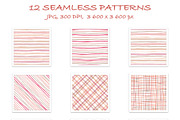 Watercolor lines and stripes, a Pattern Graphic by Wild Rose (Thumbnail 2 of 8)