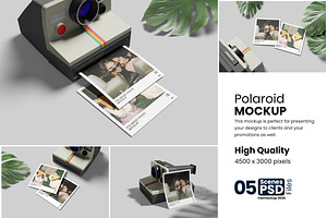Polaroid Mockup For Branding